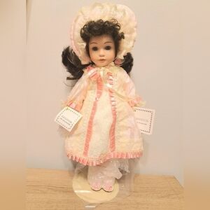 KINGSTATE Porcelain Doll Elise 14" Porcelain Hand Painted